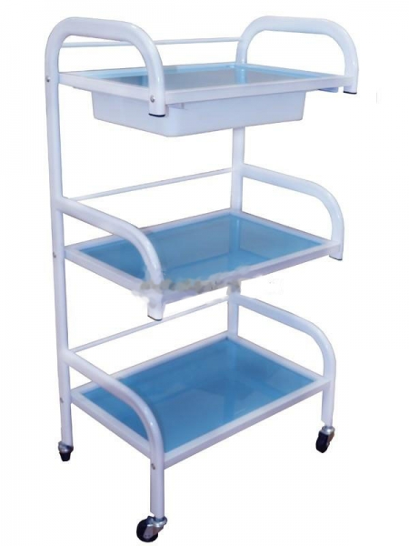 Cosmetic trolley with drawer