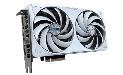 Видеокарта GIGABYTE GeForce RTX 5060 Ti EAGLE OC ICE 16G [PCIe 5.0 x8, 16 ГБ GDDR7, 128 бит, 3 x DisplayPort 2.1b, HDMI 2.1b, GPU 2617 МГц]