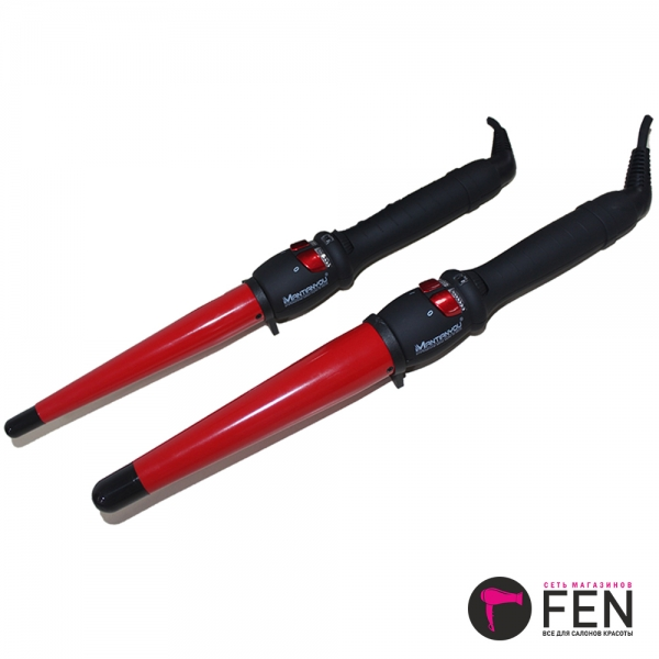 Конусная плойка для волос Mantianyou красный (19,25,32)